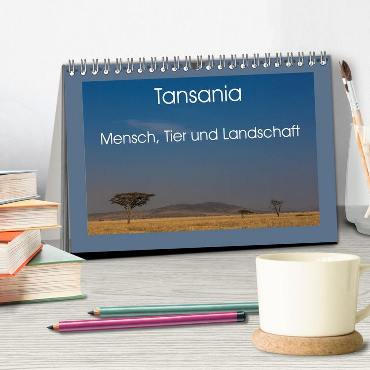 Produktbild: Tansania - Mensch, Tier und Landschaft (Tischkalender 2026 DIN A5 quer), CALVENDO Monatskalender