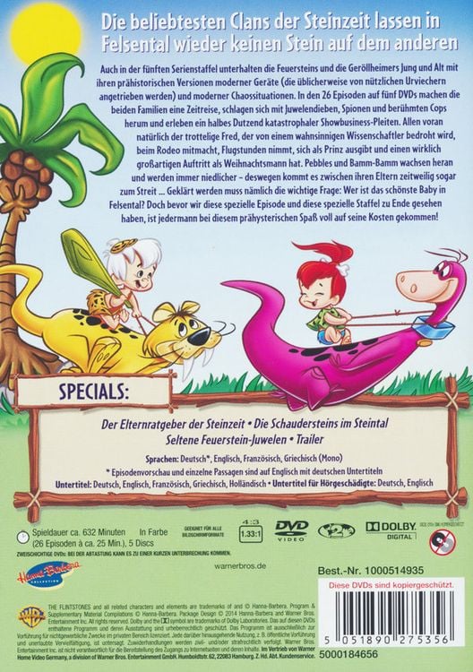 Produktbild: Familie Feuerstein - Staffel 5 [CE] [5 DVDs]