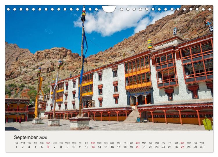 Produktbild: Buddhist Impressions of Ladakh (Wall Calendar 2026 DIN A4 landscape), CALVENDO 12 Month Wall Calendar