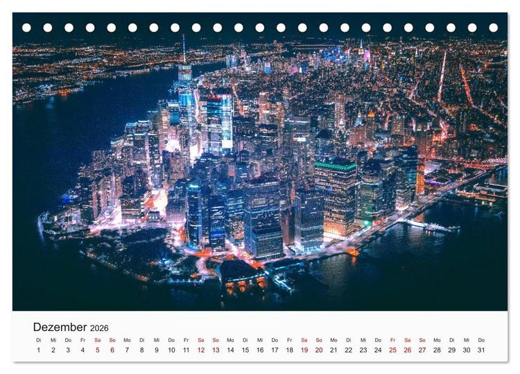 Produktbild: Traumstadt New York (Tischkalender 2026 DIN A5 quer), CALVENDO Monatskalender