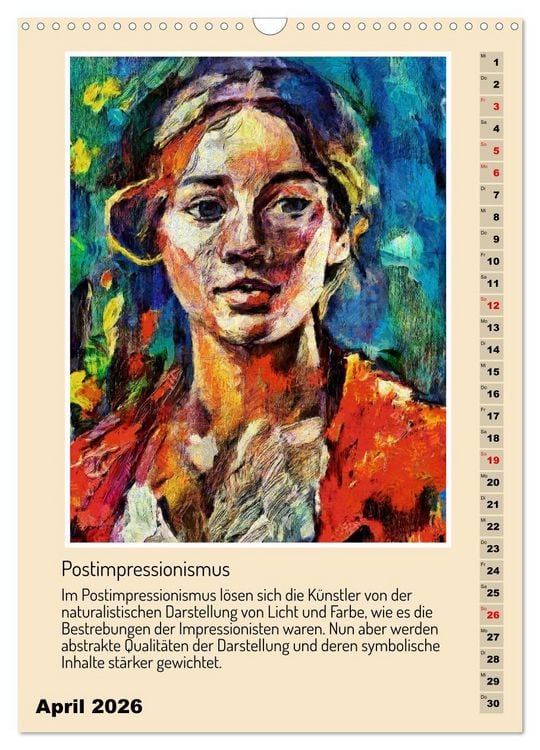 Produktbild: Kunststile der Moderne in Darstellungen von Frauen (Wandkalender 2026 DIN A3 hoch), CALVENDO Monatskalender