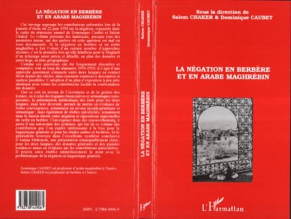 Produktbild: La n&eacute;gation en berb&egrave;re et en arabe maghr&eacute;bin