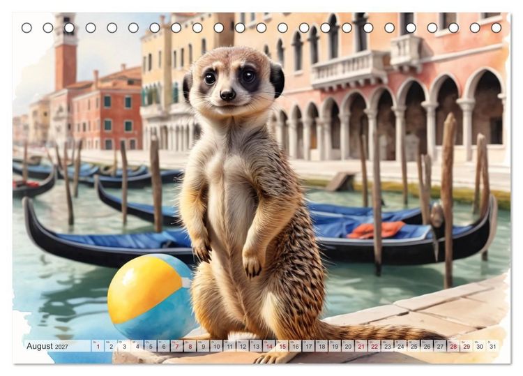 Produktbild: Erdm&auml;nnchen in Italien (Tischkalender 2027 DIN A5 quer), CALVENDO Monatskalender