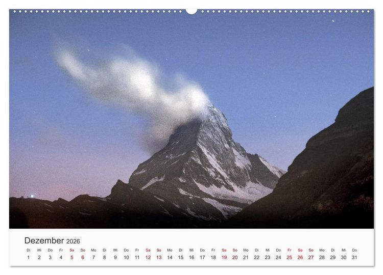 Produktbild: Matterhorn - Wahrzeichen der Schweiz (hochwertiger Premium Wandkalender 2026 DIN A2 quer), Kunstdruck in Hochglanz