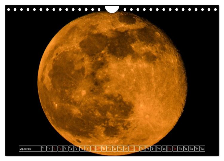 Produktbild: Faszination Mond - der etwas andere Mondkalender (Wandkalender 2027 DIN A4 quer), CALVENDO Monatskalender