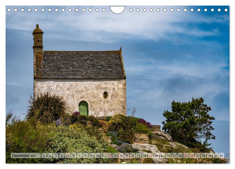Produktbild: Bretagne - Felsenk&uuml;ste, Sandstr&auml;nde und viel zu sehen (Wandkalender 2027 DIN A4 quer), CALVENDO Monatskalender