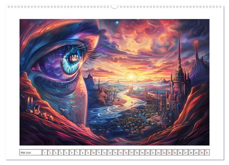 Produktbild: Surreale Traumwelten (Wandkalender 2026 DIN A2 quer), CALVENDO Monatskalender