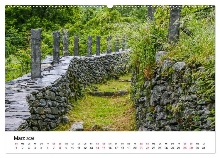 Produktbild: Valle Maggia - Entdecken Sie das Maggiatal im Tessin (hochwertiger Premium Wandkalender 2026 DIN A2 quer), Kunstdruck in Hochglanz