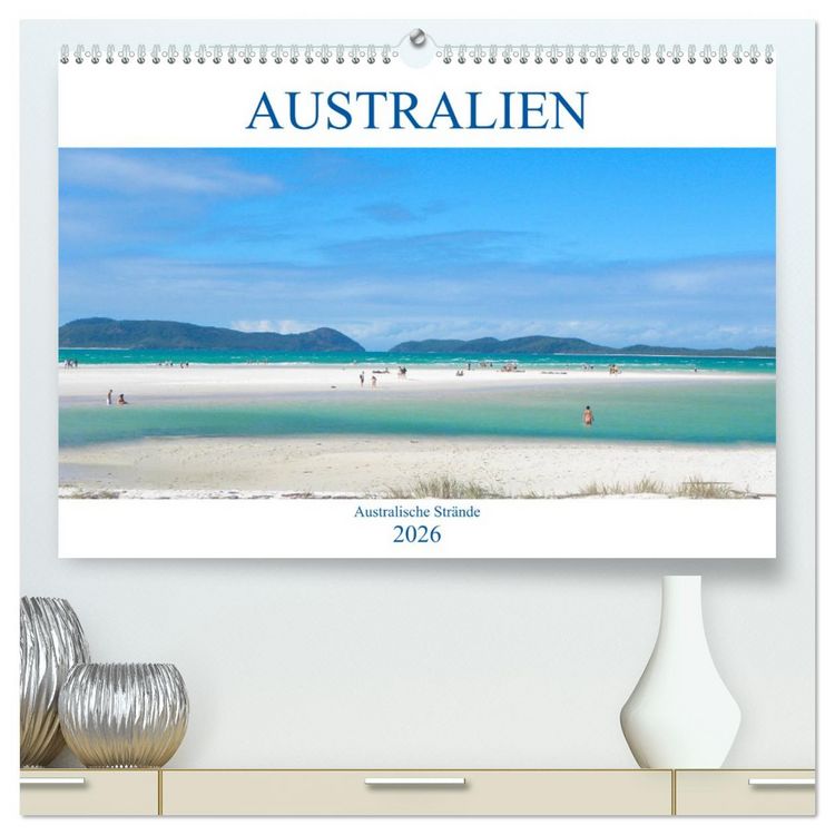 Produktbild: Australien - Australische Str&auml;nde (hochwertiger Premium Wandkalender 2026 DIN A2 quer), Kunstdruck in Hochglanz