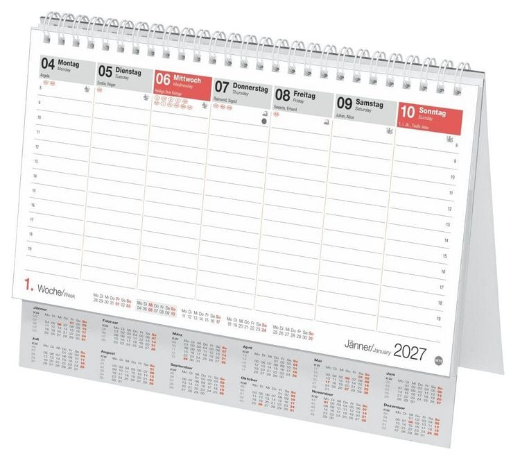 Produktbild: Schreibtischkalender &Ouml;sterreich gro&szlig; 2027