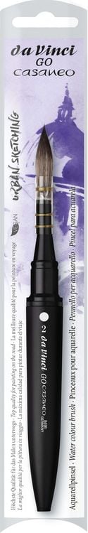 Produktbild: da Vinci Pinsel GO CASANEO Reise-Verwasch- und Aquarellpinsel, rund, Pinsel, Gr&ouml;&szlig;e 2