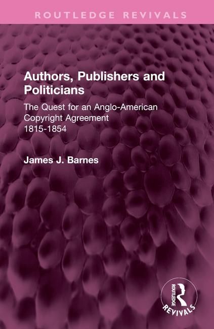 Produktbild: Barnes, J: Authors, Publishers and Politicians