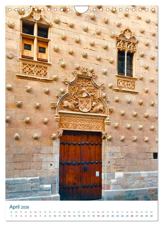 Produktbild: Salamanca. Die goldene Stadt am Tormes (Wandkalender 2026 DIN A4 hoch), CALVENDO Monatskalender
