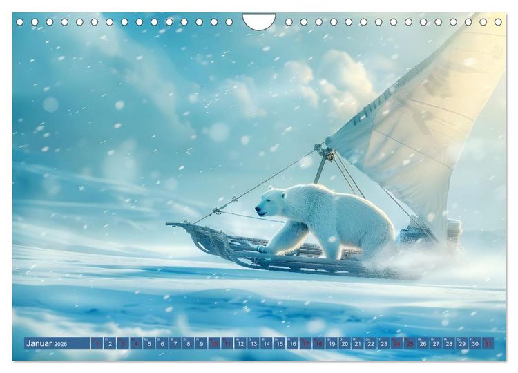 Produktbild: Windreisende (Wandkalender 2026 DIN A4 quer), CALVENDO Monatskalender