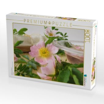 Produktbild: CALVENDO Puzzle Badetee mit Wildrosen | 1000 Teile Lege-Gr&ouml;&szlig;e 64x48cm Foto-Puzzle f&uuml;r gl&uuml;ckliche Stunden