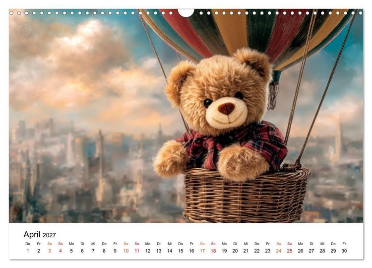 Produktbild: Teddyb&auml;r - klein aber oho (Wandkalender 2027 DIN A3 quer), CALVENDO Monatskalender