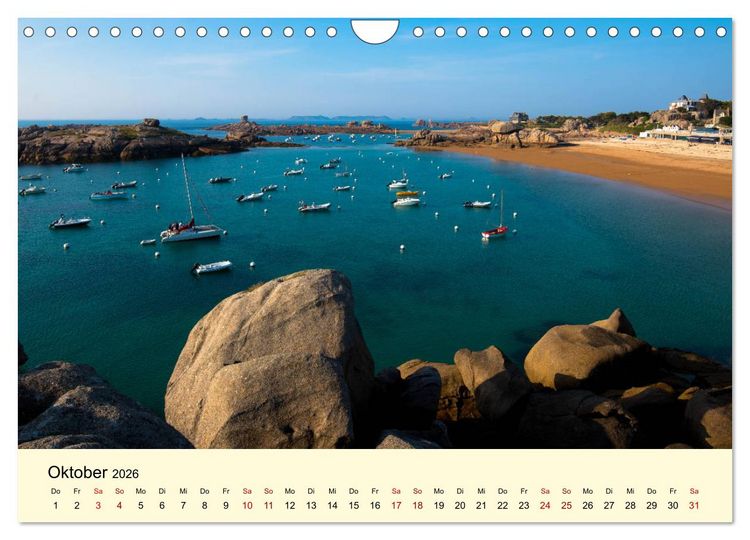 Produktbild: Einzigartige C&ocirc;te Granit Rose (Wandkalender 2026 DIN A4 quer), CALVENDO Monatskalender