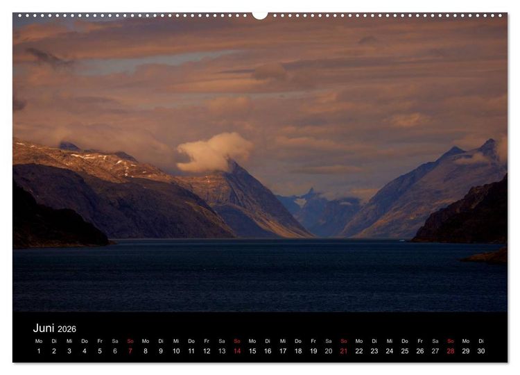 Produktbild: Gr&ouml;nland by Andr&eacute; Poling (hochwertiger Premium Wandkalender 2026 DIN A2 quer), Kunstdruck in Hochglanz