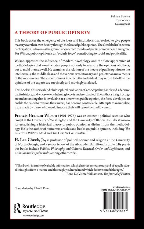Produktbild: A Theory of Public Opinion