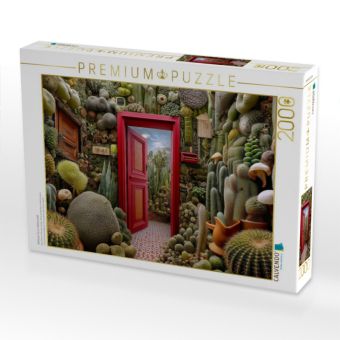 Produktbild: CALVENDO Puzzle Geheime T&uuml;r im Kaktuswald | 2000 Teile Lege-Gr&ouml;&szlig;e 90x67cm Foto-Puzzle f&uuml;r gl&uuml;ckliche Stunden