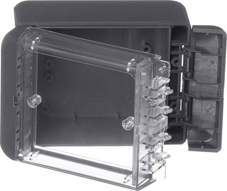 Produktbild: Bopla Bocube B 100806 PC-V0-G-7024 96022124 Outdoor-Geh&auml;use 80 x 113 x 60 Polycarbonat V0 Graphitgrau (RAL 7024) 1 St.