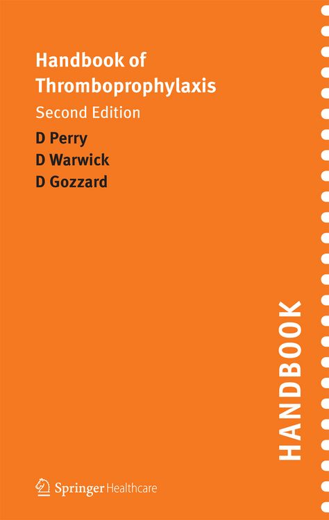 Produktbild: Handbook of Thromboprophylaxis