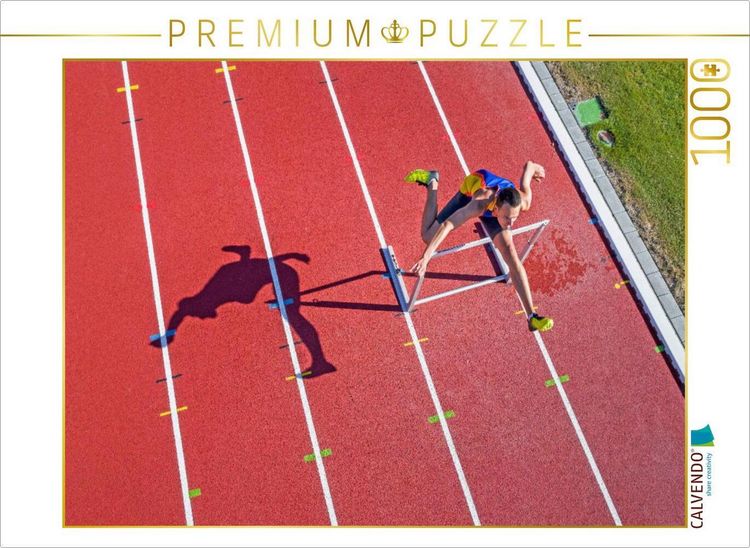 Produktbild: CALVENDO Puzzle Leichtathletik-Technik: H&uuml;rdenlauf | 1000 Teile Lege-Gr&ouml;&szlig;e 64x48cm Foto-Puzzle f&uuml;r gl&uuml;ckliche Stunden