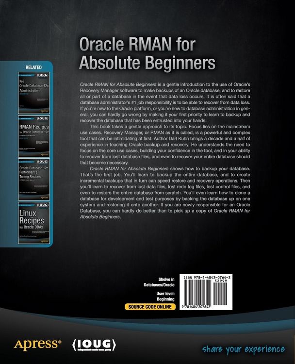Produktbild: Oracle RMAN for Absolute Beginners