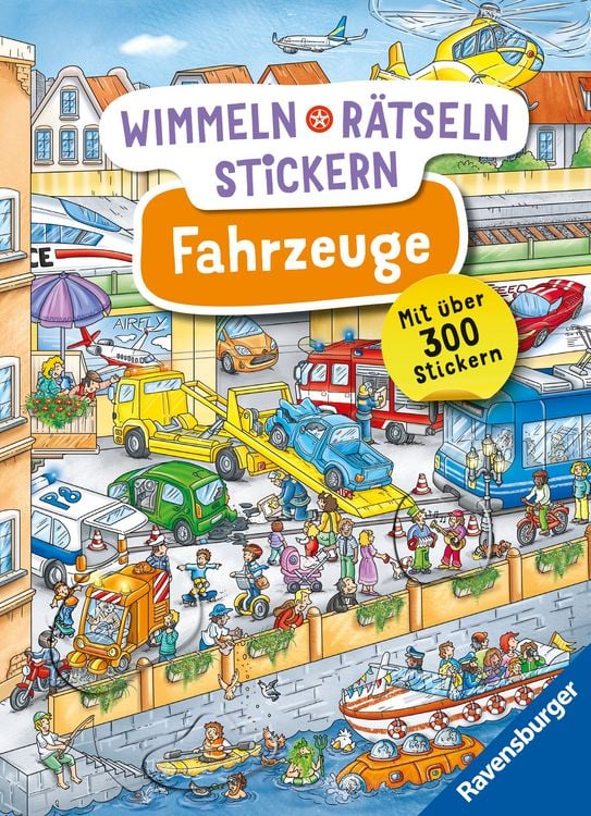 Produktbild: Wimmeln, R&auml;tseln, Stickern: Fahrzeuge