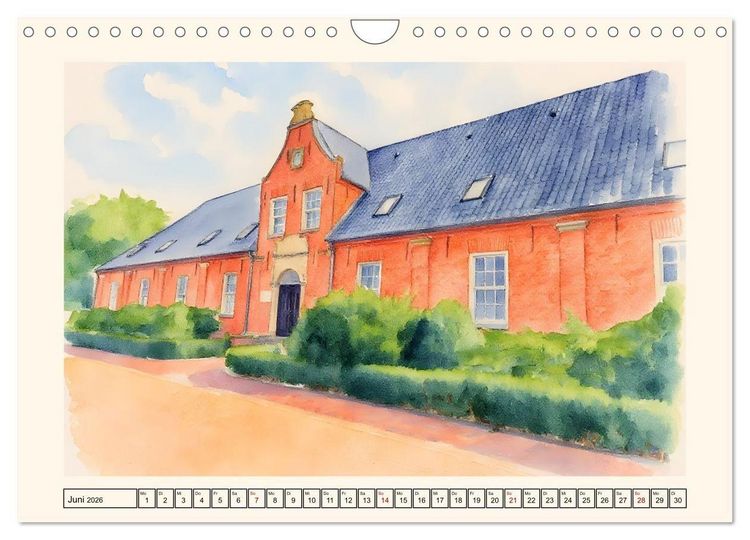 Produktbild: Herz Ostfrieslands - Zauberhaftes Leer (Wandkalender 2026 DIN A4 quer), CALVENDO Monatskalender