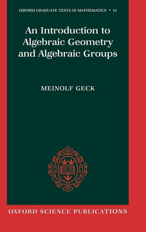 Produktbild: An Introduction to Algebraic Geometry and Algebraic Groups