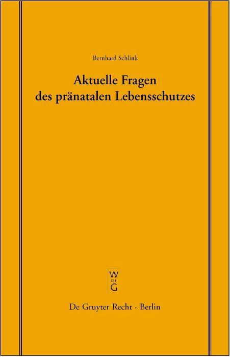 Produktbild: Aktuelle Fragen des pr&auml;natalen Lebensschutzes