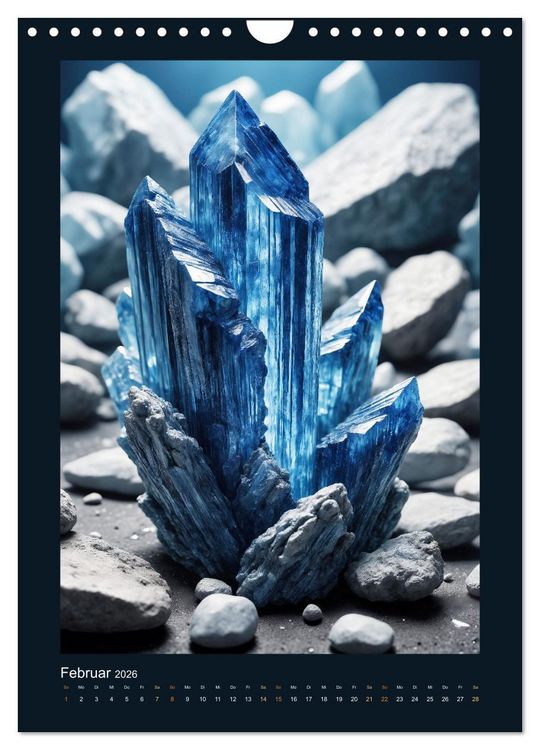 Produktbild: Fantastische Mineralien - Geheimnisvolle Sch&auml;tze (Wandkalender 2026 DIN A4 hoch), CALVENDO Monatskalender