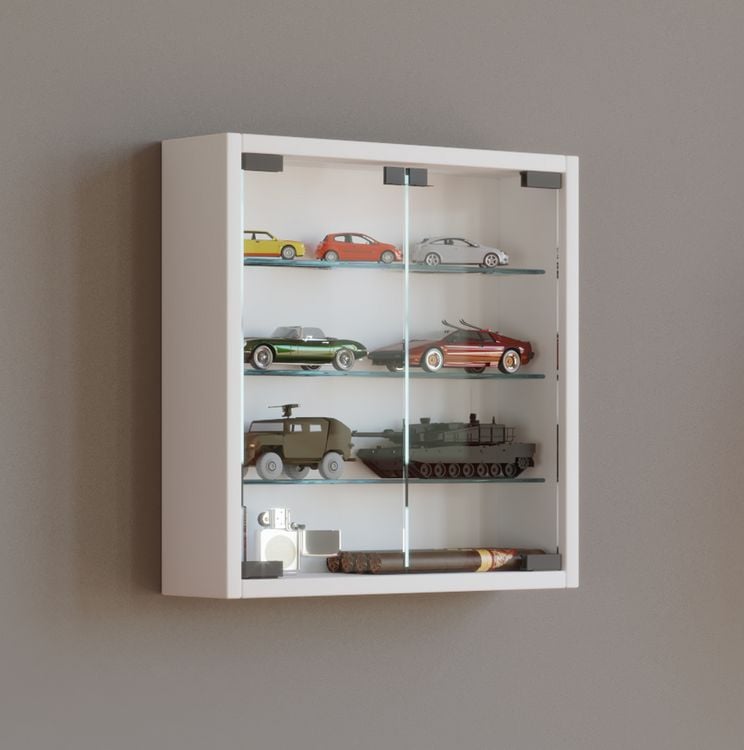 Produktbild: H&auml;ngevitrine Wandvitrine Sammel Deko Mandosa S