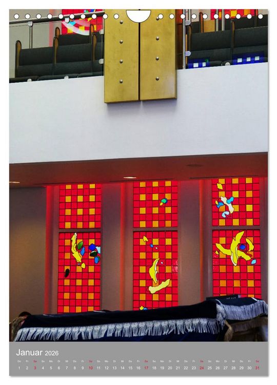 Produktbild: Bejt Knesset. Haus der Versammlung. Die Synagoge in Darmstadt (Wandkalender 2026 DIN A4 hoch), CALVENDO Monatskalender
