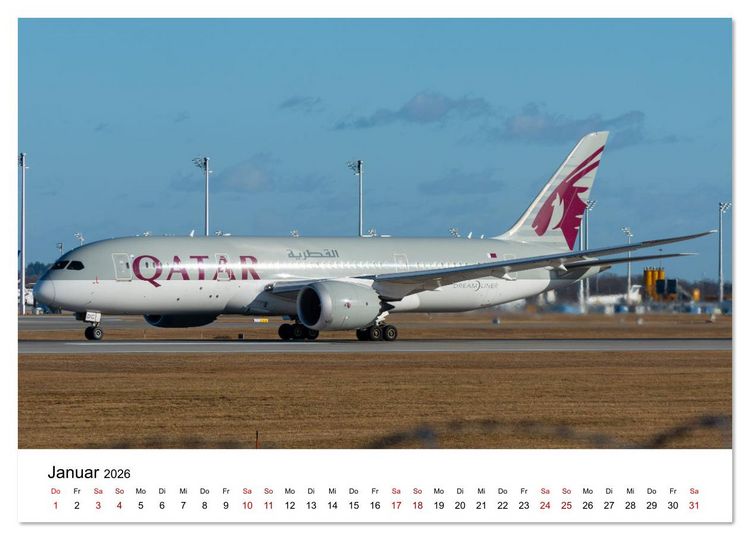 Produktbild: Boeing 787 Kalender (Wandkalender 2026 DIN A4 quer), CALVENDO Monatskalender