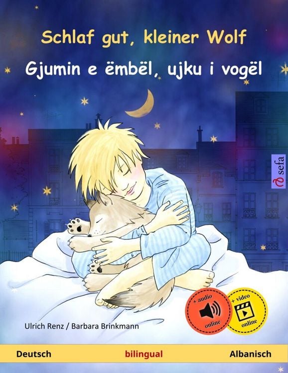 Produktbild: Schlaf gut, kleiner Wolf - Gjumin e &euml;mb&euml;l, ujku i vog&euml;l (Deutsch - Albanisch)