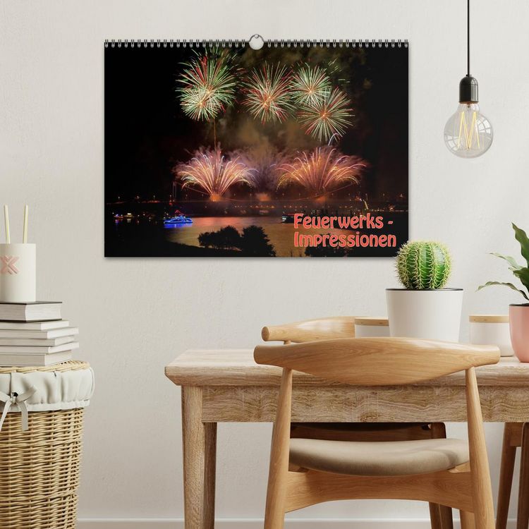 Produktbild: Feuerwerks - Impressionen (Wandkalender 2026 DIN A3 quer), CALVENDO Monatskalender
