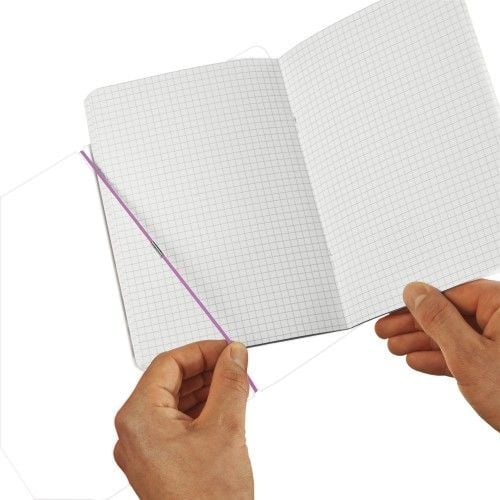 Produktbild: Herlitz Notizheft flex A4, 40 Blatt kariert + 40 Blatt liniert, New Batik Freedom, gelocht, Perforation my.book