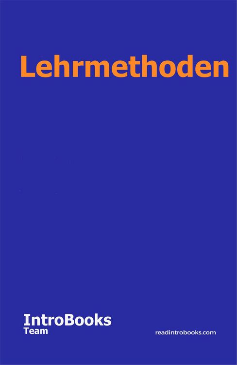 Produktbild: Lehrmethoden