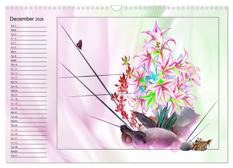 Produktbild: Enchanting Ikebana (Wall Calendar 2026 DIN A3 landscape), CALVENDO 12 Month Wall Calendar