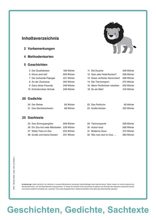 Produktbild: L&ouml;we, Affe und Elefant - Tierische Zoogeschichten gemeinsam im Lesetandem lesen