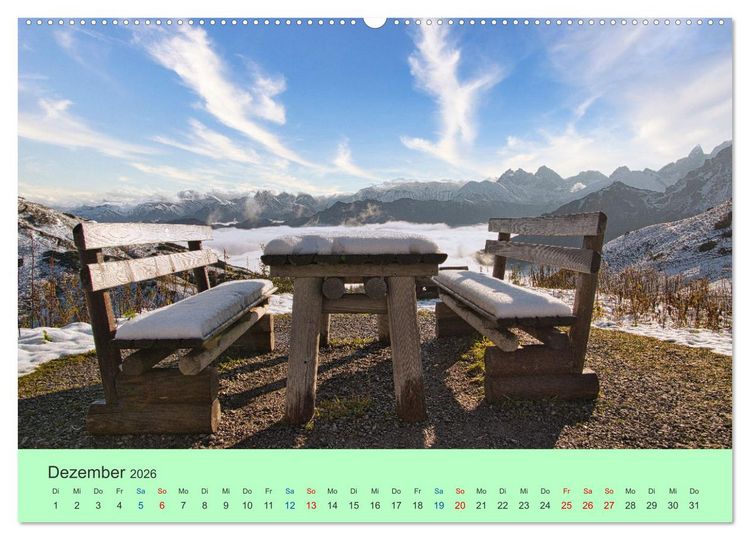 Produktbild: Zauber der Alpen (hochwertiger Premium Wandkalender 2026 DIN A2 quer), Kunstdruck in Hochglanz