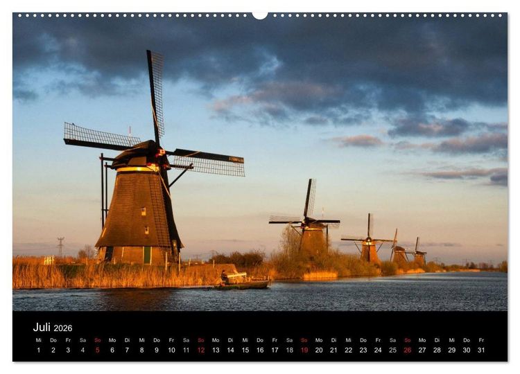 Produktbild: HOLL&Auml;NDISCHE LANDSCHAFTEN: ALBLASSERWAARD 2026 (hochwertiger Premium Wandkalender 2026 DIN A2 quer), Kunstdruck in Hochglanz