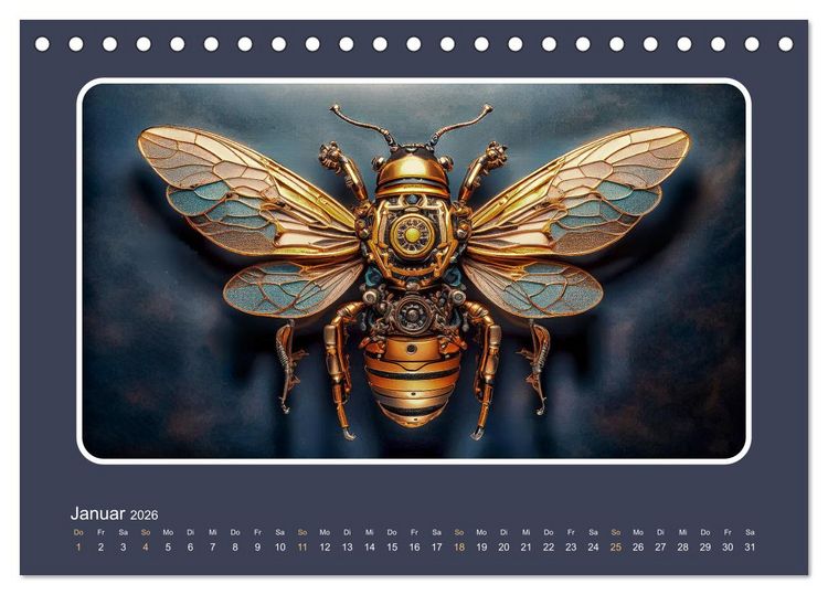 Produktbild: Roboterinsekten (Tischkalender 2026 DIN A5 quer), CALVENDO Monatskalender