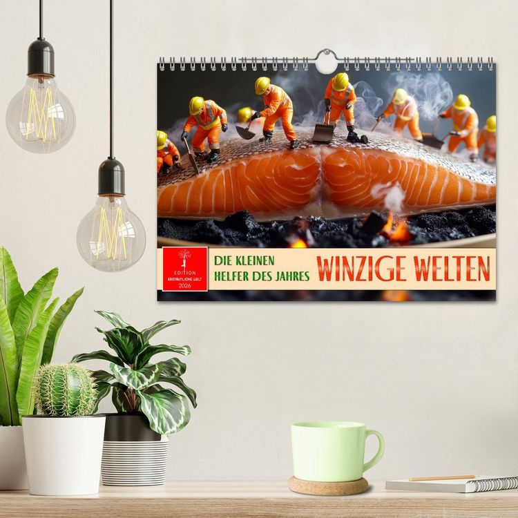 Produktbild: Winzige Welten - die kleinen Helfer des Jahres (Wandkalender 2026 DIN A4 quer), CALVENDO Monatskalender
