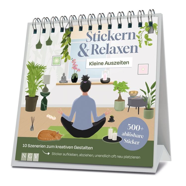 Produktbild: Kleine Auszeiten - Stickern & Relaxen