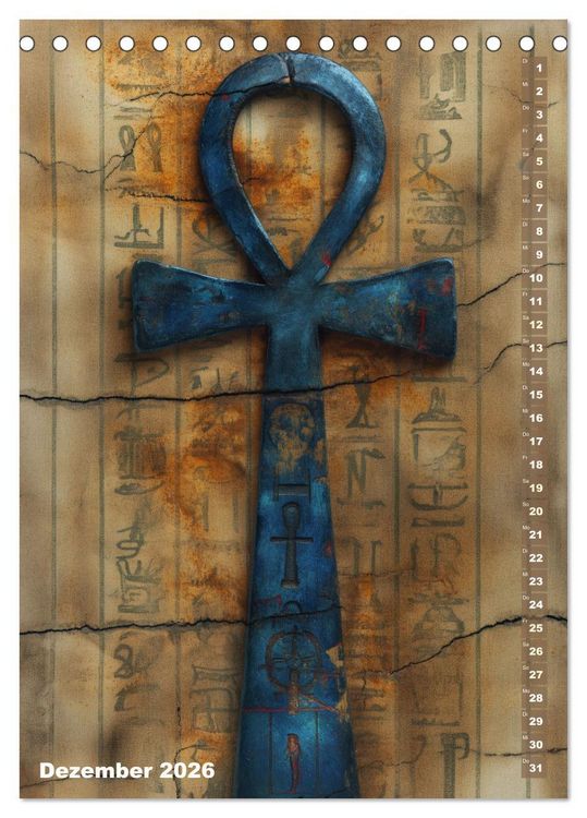 Produktbild: &Auml;gyptische Algorithmen - K&uuml;nstliche Intelligenz trifft auf das alte &Auml;gypten (Tischkalender 2026 DIN A5 hoch), CALVENDO Monatskalender