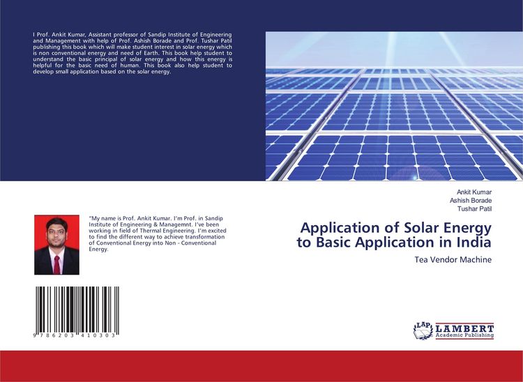 Produktbild: Application of Solar Energy to Basic Application in India