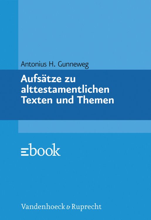 Produktbild: Aufs&auml;tze zu alttestamentlichen Texten und Themen